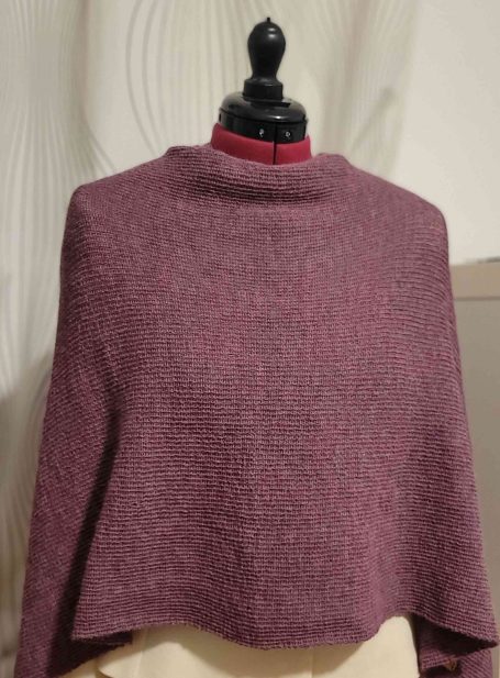 Poncho aus Alpaka